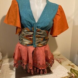 Hand constructed fairy core top with Andrea Chin label Small